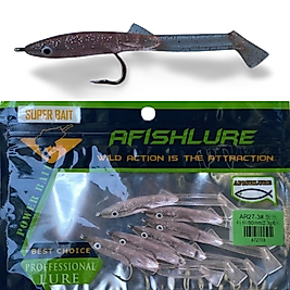 Afishlure 3 gr 6 cm Silikon Yem 6 adet ( Pembe Simli)
