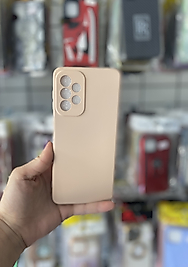 Samsung Galaxy A33 Soft Lansman Telefon Kılıfı Pudra