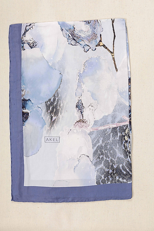 FLOOR İPEK ŞAL EL DİKİŞİ DESEN-1