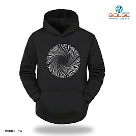 Motive Görselli Slimfit Kapüşönlu Hoodie Erkek kadın Sweatshirt