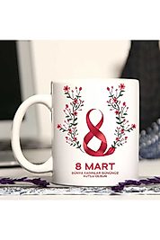 Miracix MRCKLT18 8 Mart Dünya Kadınlar Gününe Özel Kupa Bardak