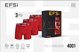 TRUNK BOXER 3 LÜ KUTU 4001 KIRMIZI