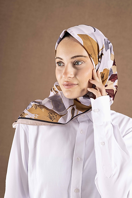 DECODE EŞARP ÇİÇEK DESEN