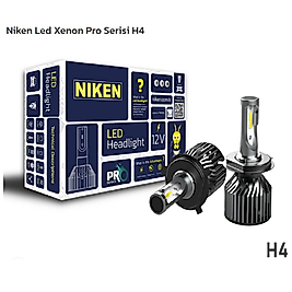 NIKEN H4 LED 12V / 24V PRO SERİSİ (ICE WHITE) 3200/3800 LÜMEN 6500K 32W/38W