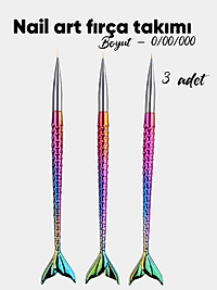 3'lü Nail Art Fırça (KDV DAHİLDİR)