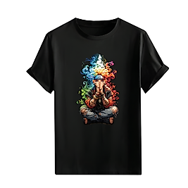 Anime Karakter Tarzı Baskılı Oversize Unisex Tişört