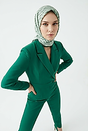 Spring Eşarp Çizgili Oval Çizgili Desen