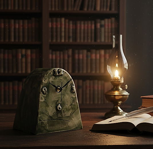 Yeşil Renkli Oval Masa Saati MS035