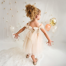 Kız Çocuk 2-5 Yaş Özel Gün Elbise