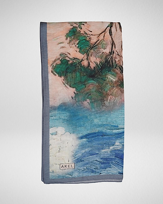 Spring Eşarp Suluboya Desen