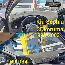Kia Sephia 1998 - 2004 Konsol Torpido 3D Koruma