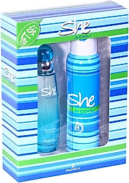 SHE IS COOL KADIN PARFÜM SETİ 50 ml EDT + 150 ml DEODORANT