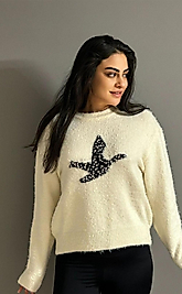 Beymen Model Kuş Detaylı Polar Kazak