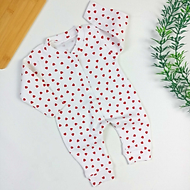 Kalp Ribana Manşetli Tulum