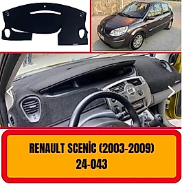 Renault Scenic 2 2003 - 2009 Konsol Torpido 3D Koruma Koruyucu Kılıfı