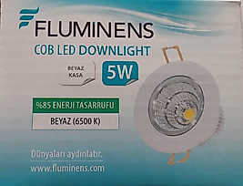 Fluminens 5W Cob LED 6500K Beyaz Kasa LED Spot