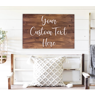 Kişiye Özel Ahşap Duvar Dekoru – 30 x 50 cm Yazılı Tasarım