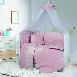 Tugu Home&baby Ebrar %100 Pamuk 9 Parça 70x130 Cm Beşik Uyku Seti,bebek Uyku Takımı,anne Yanı Set