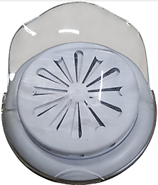 Doğalgaz Cam Menfezi Aç Kapa Beyaz Q18 Maskeli Rüzgar Önleyici