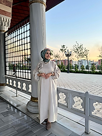 KAHMA DEVE TÜYÜ ELBİSE KHM24Y13049