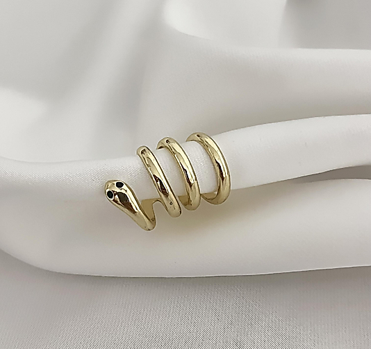 Gold Yılan Ear Cuff
