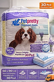 Petpretty Lavanta Kokulu Köpek Tuvalet Pedi – 60×90 cm | 30’lu Ekonomik Paket