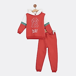 Erkek Çocuk 3-7 Yaş Baskılı Kapüşonlu Alt Üst Takım