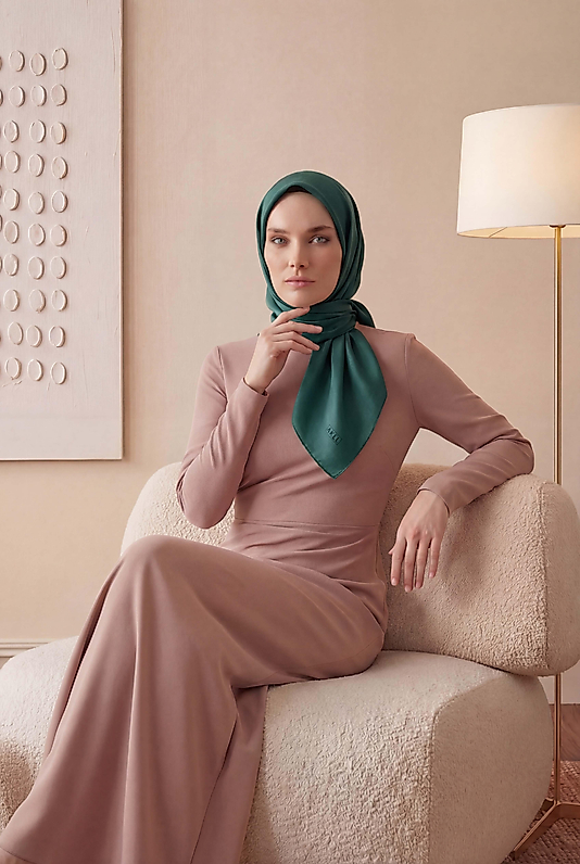 Düz Kristal Kumaş Eşarp - Kaymaz, Şık, Tok Duran | Günlük & Abiye Uyumlu