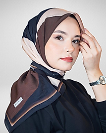 Spring Eşarp Yeni Desen Geometrik Desen