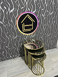 PARLAK GOLD YUVARLAK MİLLİ ZİGON BRONZ AYNA