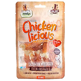 Dentalight Kalsiyum Kemik Tavuk Etli Köpek Ödülü 70 Gr