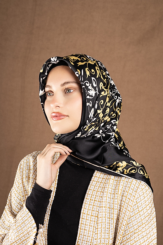 Varaklı Saten Eşarp