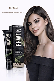 BEWON SAÇ BOYASI 100 ML (6-52 KOYU KUMRAL AKUJU İRİZE)
