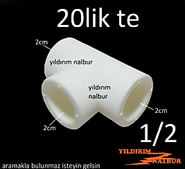 5 ADET 20LİK PPRC PLASTİK TE ÜÇ YOLLU T KAYNAK APARATI