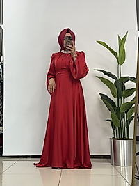 FERİHA SARIOĞLU ABİYE-KIRMIZI
