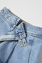 KALIN PİLELİ DENİM BERMUDA KOT ŞORT