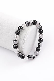 Rutil Kuvars Doğaltaş Bileklik 8 mm Küre