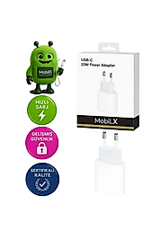 20W Type-C Hızlı Şarj Adaptörü | iPhone, Samsung, Xiaomi, Oppo, Huawei, Realme, Reeder Uyumlu