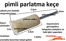 PİMLİ PARLATMA KEÇESİ 10X22 KÜÇÜK KEÇE PARLATMA KEÇESİ 3MM İNCE İŞLER