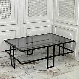 SERENO ORTA SEHPA (siyah - Füme cam)