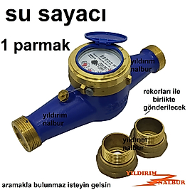 SU SAATİ SAYACI 1 PARMAK KURU TİP SOĞUK SU SAYACI