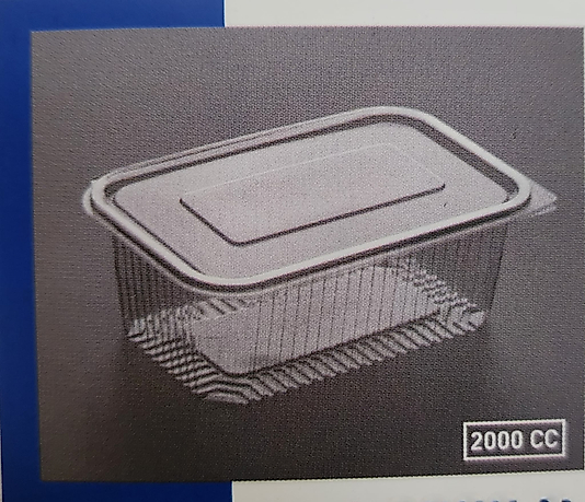 Plastik Kapaklı Ambalaj 2000 CC