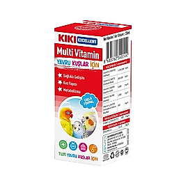 Kiki Excellent Tüm Yavru Kafes Kuşları İçin Multi Vitamin 25 ml