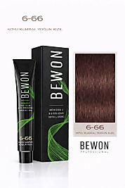 BEWON SAÇ BOYASI 100 ML (6-66 KOYU KUMRAL YOĞUN KIZIL)