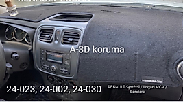 Renault Symbol 2012+ Konsol Torpido 3D Koruma
