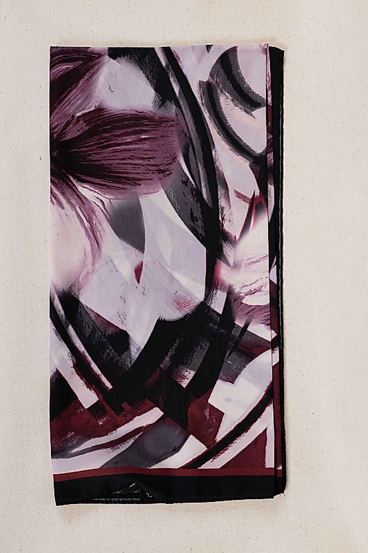 DESENLİ FRANSIZ İPEĞİ EŞARP DESEN-2