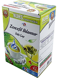 ZENCEFİL IHLAMUR BİTKİ ÇAYI 42 Lİ SÜZEN POŞET