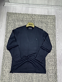 Bisiklet yaka sweatshirt lacivert (kod 1071)