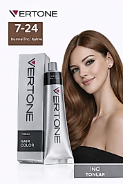 VERTONE SAÇ BOYASI 60 ML. (7-24 KUMRAL İNCİ KAHVE)