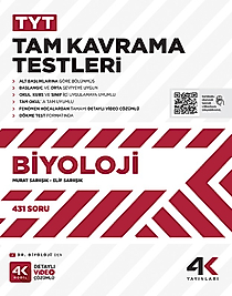 4K Yayınları TYT Biyoloji Tam Kavrama Testleri 2025 2026 Yeni Baskı Sezon